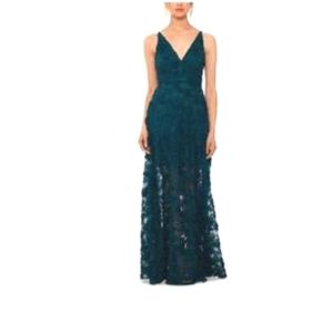 Xscape 3D Floral Lace Ball Gown-8